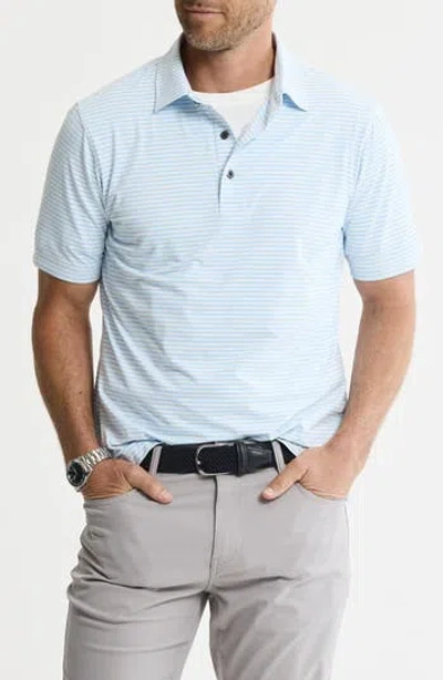 Jachs Performance Stripe Polo In Multi