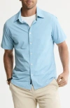 Jachs Performance Tech Button-up Shirt In Blue