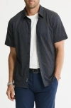 Jachs Performance Tech Button-up Shirt In Black