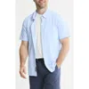 Jachs Performance Tech Button-up Shirt In Blue
