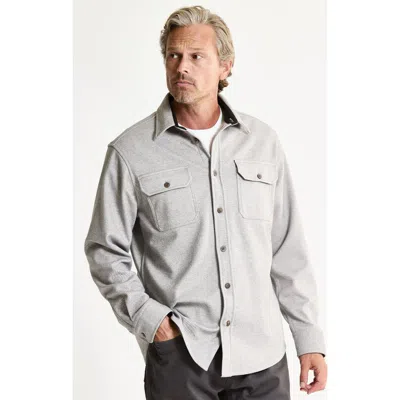 Jachs Poly Rayon Twill Overshirt In Gray