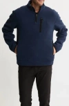 Jachs Quarter Zip Fleece Pullover In Blue