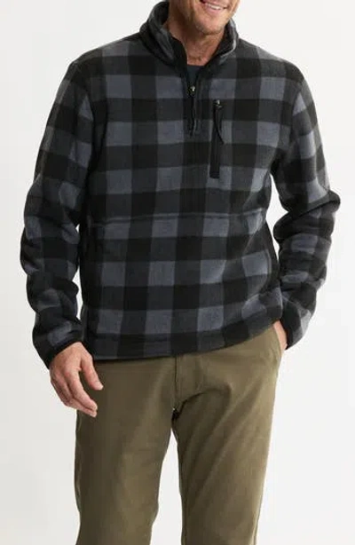 Jachs Quarter Zip Fleece Pullover In Gray