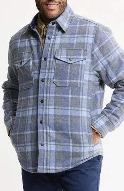 Jachs Quilted Lined Plaid Flannel Shirt Jacket In Multi