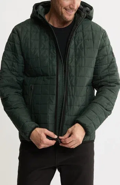 Jachs Quilted Puffer Jacket In Green