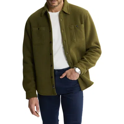 Jachs Shirt Jacket With Faux Fur Lining In Green