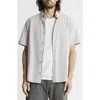Jachs Short Sleeve Cotton Knit Button-up Shirt