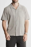 Jachs Short Sleeve Knit Oxford Button-up Shirt