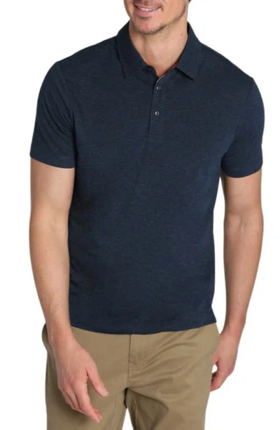 Jachs Short Sleeve Polo In Blue