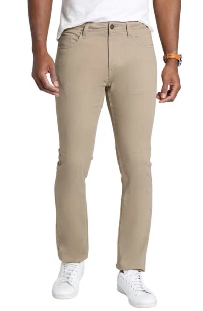 Jachs Slim Leg 5-pocket Pants In Brown