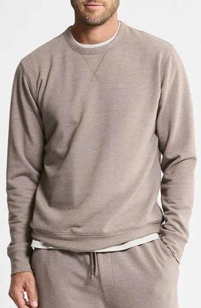 Jachs Soft Touch Fleece Crewneck Sweater In Gray