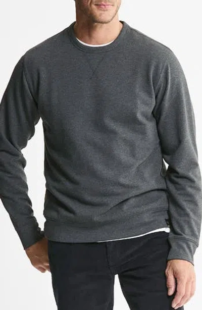 Jachs Soft Touch Fleece Crewneck Sweater In Gray
