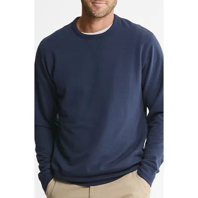 Jachs Soft Touch Fleece Crewneck Sweatshirt In Blue