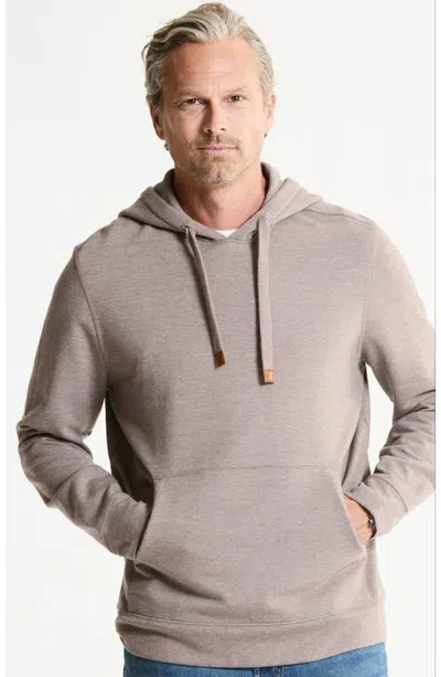 Jachs Soft Touch Fleece Pullover Hoodie In Oatmeal