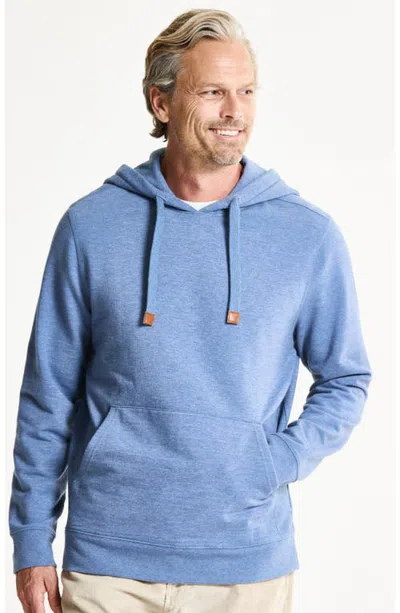 Jachs Soft Touch Fleece Pullover Hoodie In Slate Blue