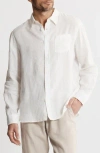 Jachs Solid Linen Long Sleeve Shirt
