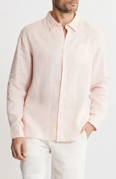Jachs Solid Linen Long Sleeve Shirt