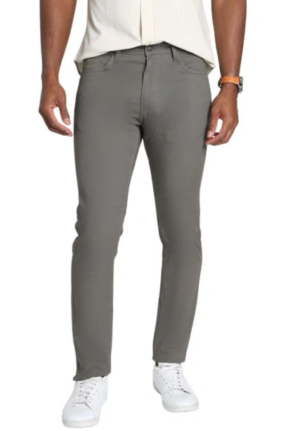 Jachs Straight Leg Stretch 5-pocket Pants In Grey