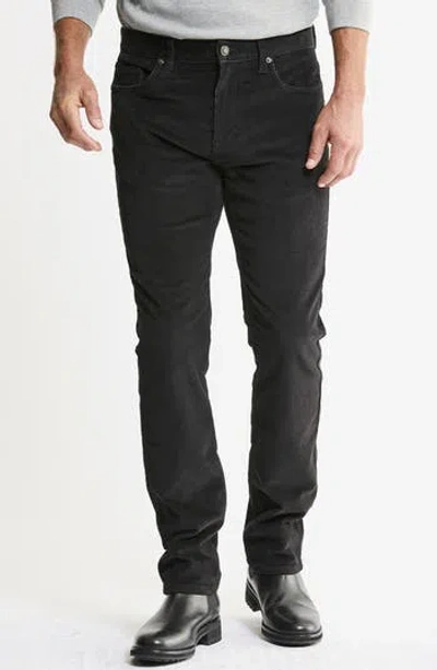 Jachs Stretch Corduroy 5-pocket Pants In Black