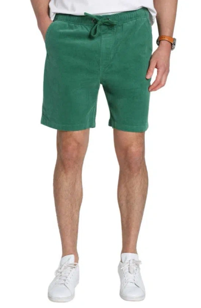 Jachs Stretch Corduroy Pull-on Shorts In Green