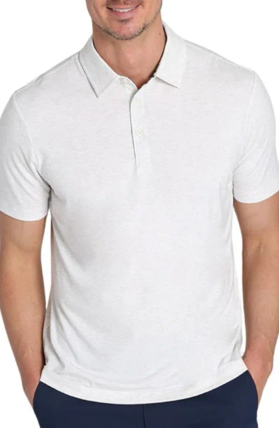 Jachs Stretch Polo In Ivory