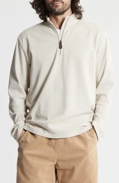 Jachs Stretch Slub Cotton Quarter Zip Pullover