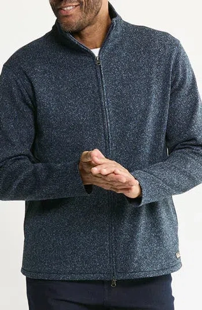Jachs Stretch Sweater Fleece Full Zip Jacket In Blue