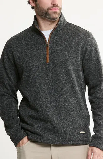 Jachs Stretch Sweater Fleece Quarter Zip Pullover In Pink