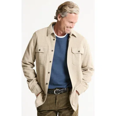 Jachs Stretch Twill Utility Overshirt In Neutral