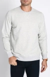 Jachs Stripe Fleece Sweater In Light Grey