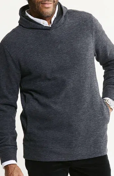 Jachs Textured Pullover Hoodie In Blue
