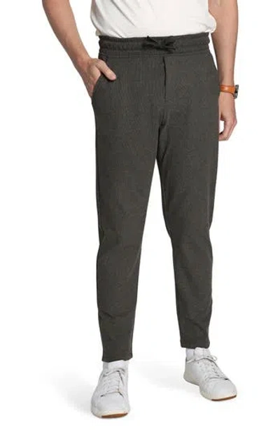 Jachs Ultrasoft Ribbed Joggers In Dark Grey