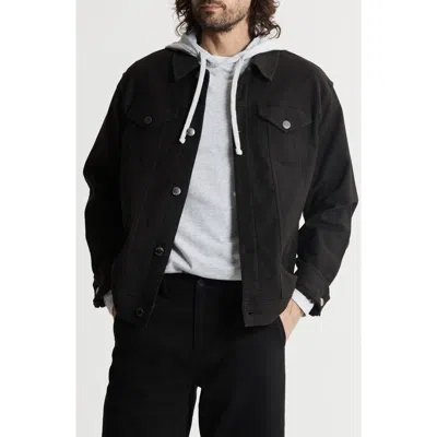 Jachs Vandam Cotton Blend Twill Trucker Jacket