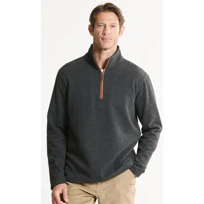 Jachs Wool Blend Knit Quarter Zip In Black