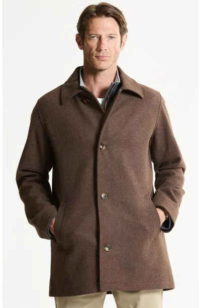 Jachs Wool Blend Mott Coat In Chocolate-brown
