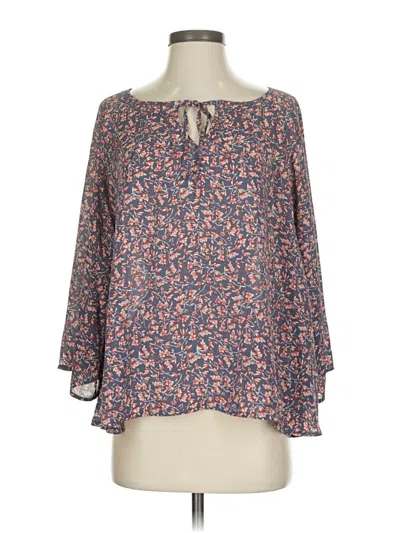 Pre-owned Jack 3/4 Sleeve Blouse In Blue