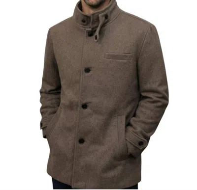 Jack & Jones Amelton Wool Coat In Brown