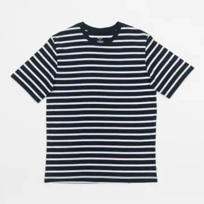 Jack & Jones Basic Striped T-shirt In Navy In Blue