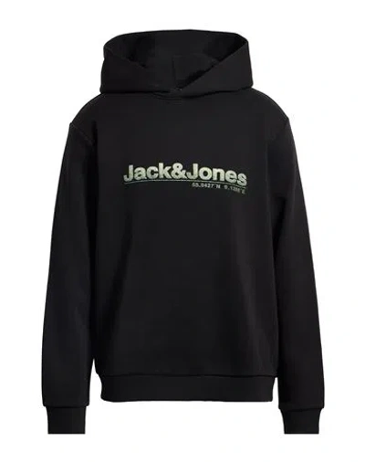 Jack & Jones Core Man Sweatshirt Black Size Xl Cotton, Polyester