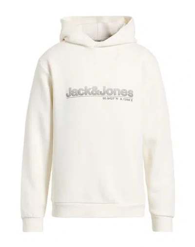 Jack & Jones Core Man Sweatshirt Off White Size L Cotton, Polyester
