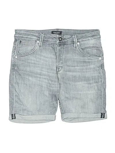 Pre-owned Jack & Jones Denim Shorts In Gray