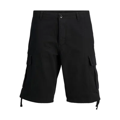 Jack & Jones Man Shorts & Bermuda Shorts Black Size M Cotton, Elastane