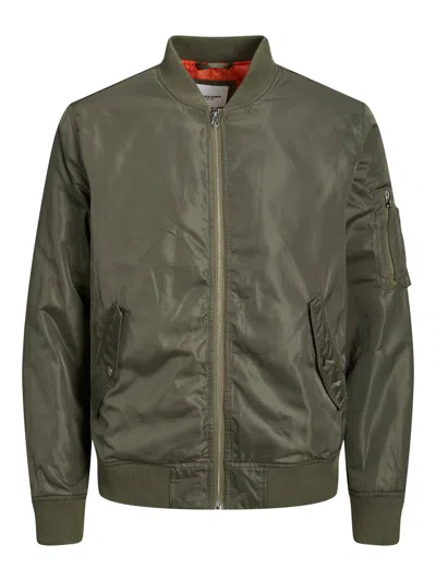 Jack & Jones Jackets And Jackets Man Jack And Jones 12235876 Ocean Dust Olives In Green