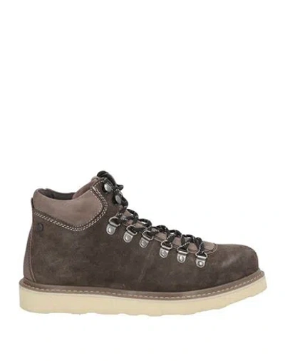 Jack & Jones Man Ankle Boots Lead Size 9 Leather In Grey