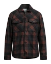 Jack & Jones Man Coat Rust Size M Polyester, Wool, Acrylic, Polyamide, Viscose In Red