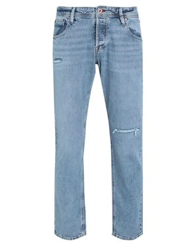 Jack & Jones Man Jeans Blue Size 33w-32l Organic Cotton, Recycled Cotton, Elastane
