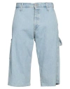 Jack & Jones Man Denim Shorts Blue Size 33 Cotton, Recycled Cotton In Blue