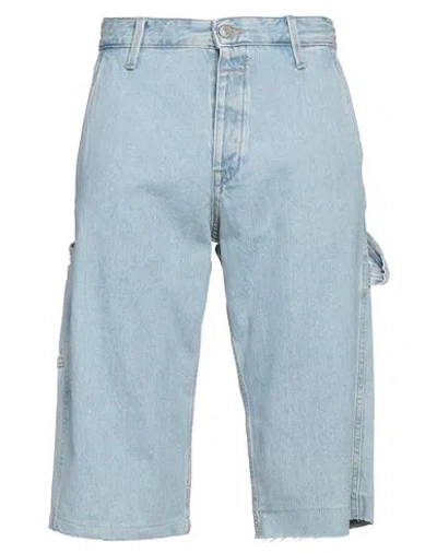Jack & Jones Man Denim Shorts Blue Size 33 Cotton, Recycled Cotton