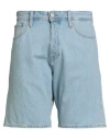 Jack & Jones Man Denim Shorts Blue Size Xl Cotton, Recycled Cotton In Brown