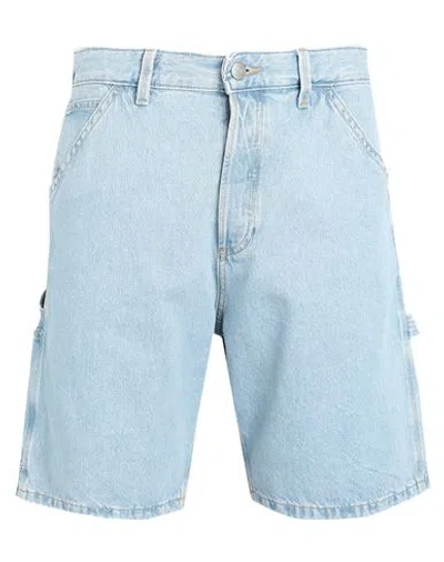 Jack & Jones Man Denim Shorts Blue Size M Cotton, Recycled Cotton